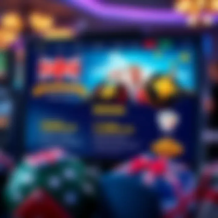 Illustration of Australian-themed online casino interface displaying no deposit bonus offers and terms