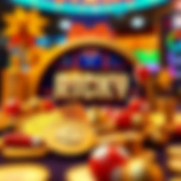 Illustration of Australian-themed casino elements with coins and gaming icons highlighting bonus benefits