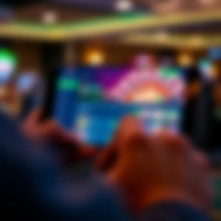 User accessing RocketPlay Casino account through a mobile device showing the casino dashboard