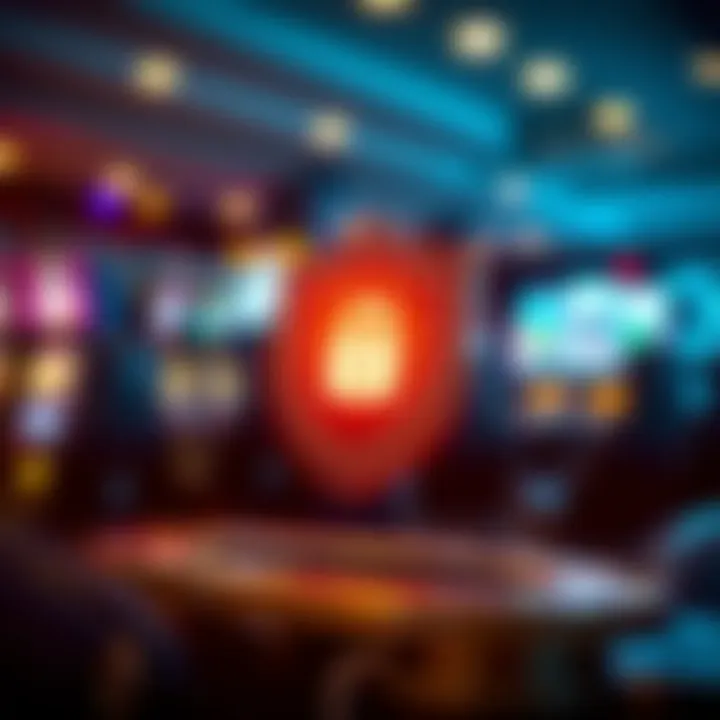 Secure digital shield symbolizing safety and trust in online gaming platforms