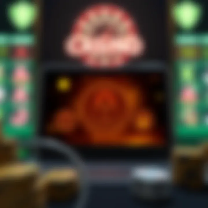 Digital payment icons representing secure and fast transactions on gaming platforms