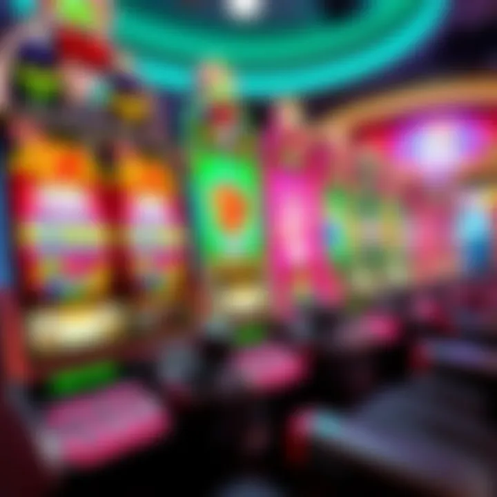 Live pokies game interface displaying vibrant spinning reels and interactive controls