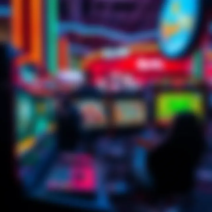 Digital gaming interface showcasing RocketPlay’s unique games in a vibrant Limassol setting