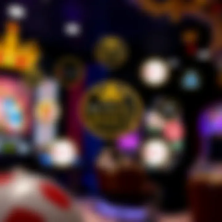 Graphic showing various online casino platforms as interconnected nodes highlighting Royal Reels and its sister sites