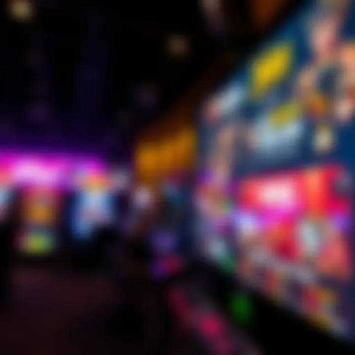 Bright digital screen showing bonus offers and promotions at Jackpot Jill Casino