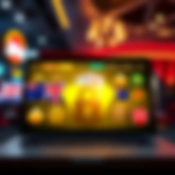 Representation of a Trusted Online Casino for Australian Players Illustration of a secure online casino platform with Australian themed icons representing trust and legal compliance