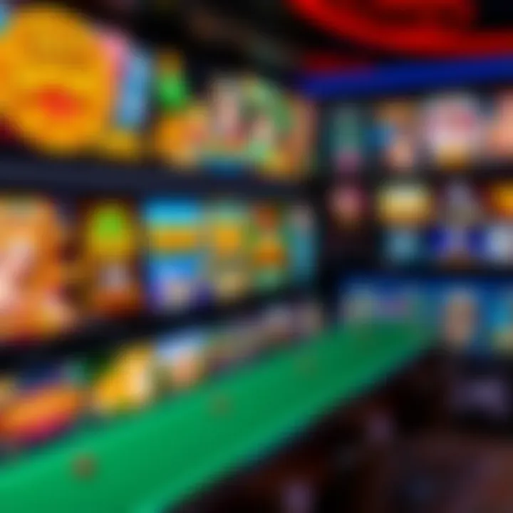 Colorful array of casino game icons representing various slots and table games available at Hellspin casino