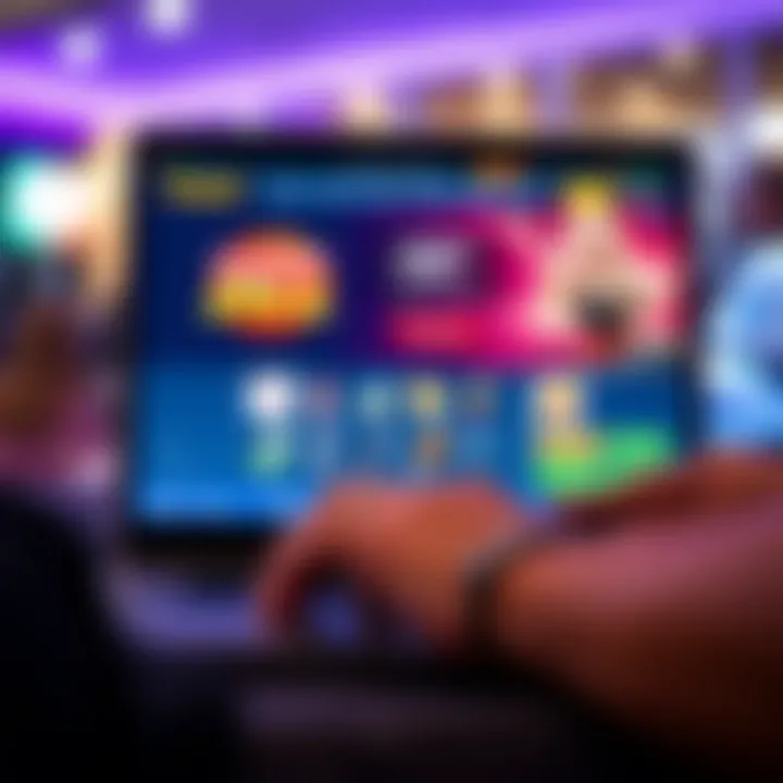 Illustration of a user completing online registration on a laptop with Jackpot Jill casino interface visible