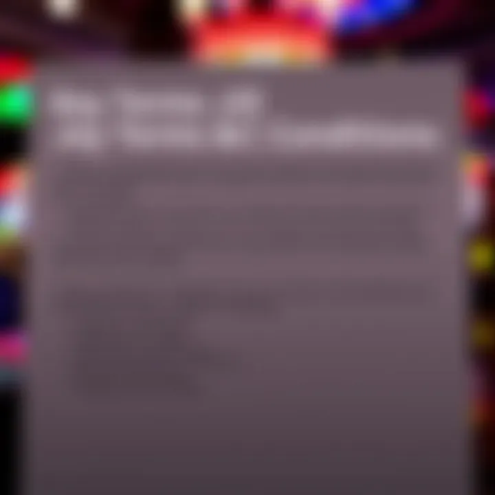 Key Terms and Conditions for Jackpot Jill No Deposit Bonuses Graphic depicting important terms and conditions related to no deposit bonuses with an emphasis on key points for Australian players