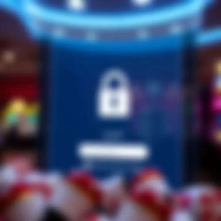 Secure login screen displaying a lock icon and username input field for Jackpot Jill VIP access