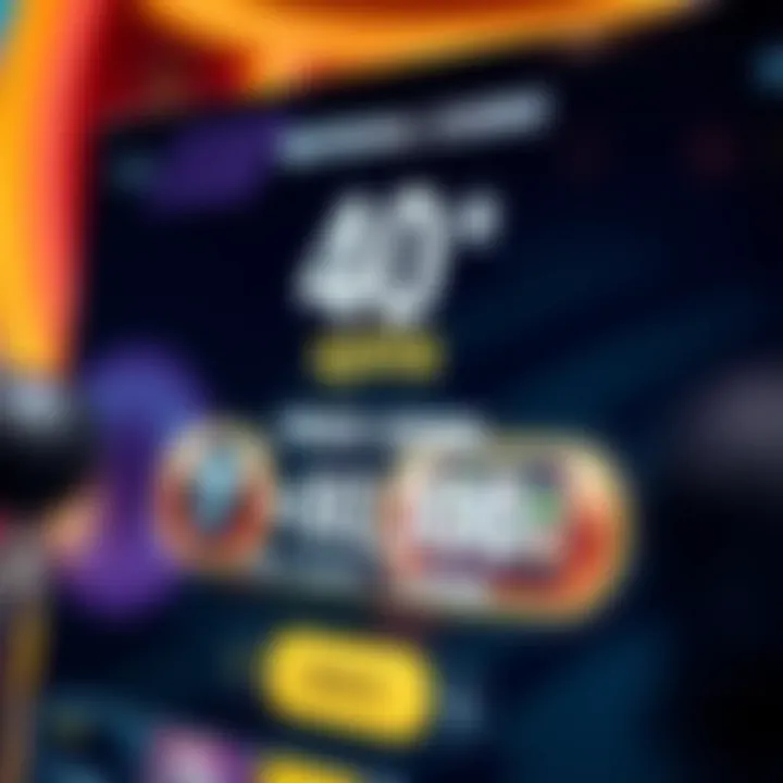No Deposit Bonus Interface at National Casino Close-up view of a digital casino interface displaying available free spins and bonus balance