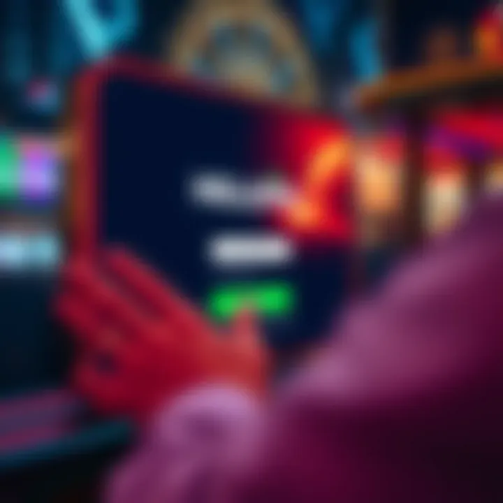 User entering credentials on a secure login screen of a digital platform