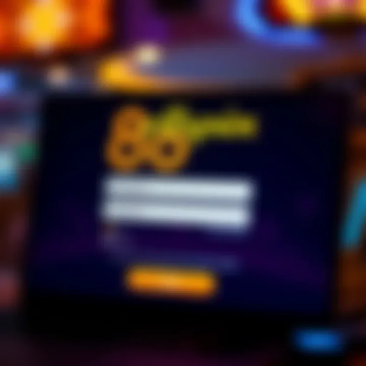 User interface showing Hellspin 888 login screen with fields for username and password