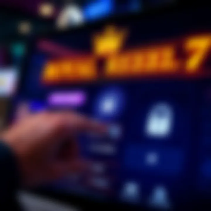 User entering login credentials on Royal Reels 7 interface with a secure lock symbol