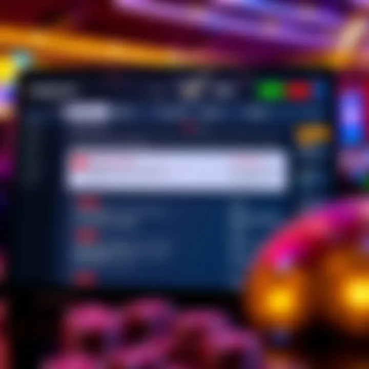 Graphic depicting a digital casino dashboard with bonus terms and conditions highlighted for clarity