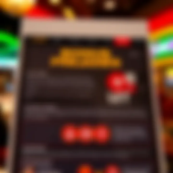 Graphic depicting casino bonus terms and wagering requirements with icons for rules and strategy