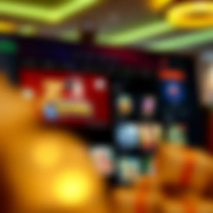 Online casino platform interface showcasing game variety and player dashboard