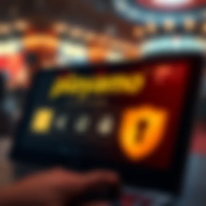 Secure online payment options with Australian dollar symbols and digital security icons