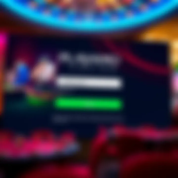 Screenshot of Playamo Casino login page showcasing the username and password fields on a clean interface