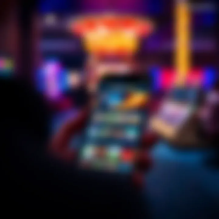 Smartphone displaying PlayAmo Casino app with gaming options accessible for Australian users