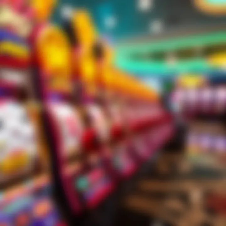 Engaging Online Pokies Game Interface Colorful online pokies game interface with spinning reels and jackpot display