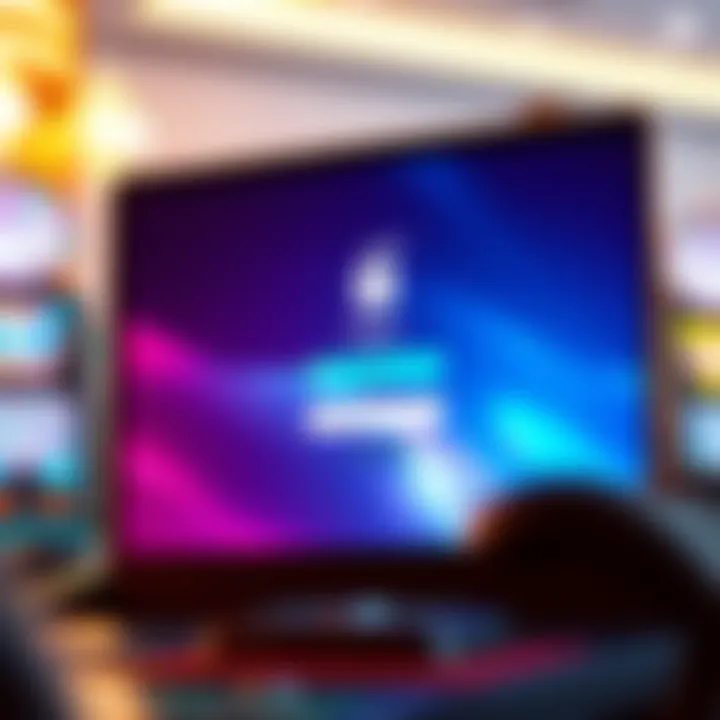 User interface showing a login screen with secure access for an online gaming platform