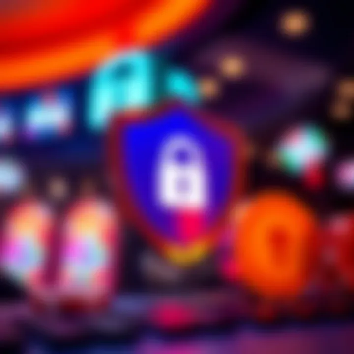 Account Security Measures for Pokies 84.net Users Illustration of secure account access with a shield and lock symbol emphasizing protection for online pokies players