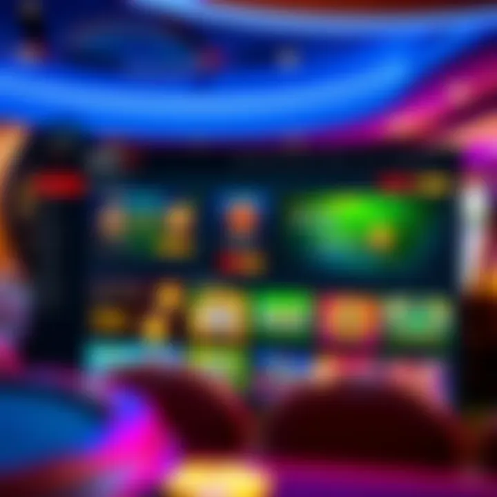 Dashboard display of Pokies Net Australia featuring various online pokies options and account management tools