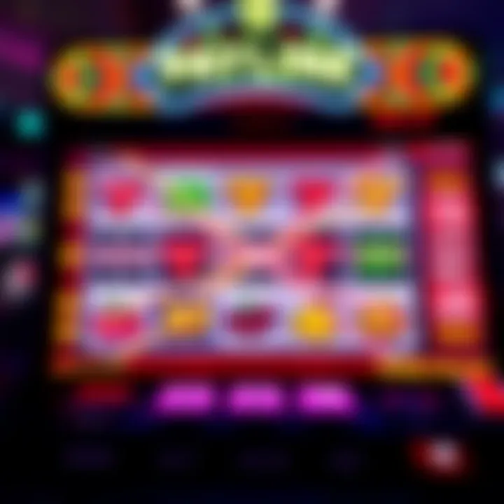Diagram Illustrating Active Paylines in the Pokies Net Game Diagram showcasing multiple paylines intersecting on a slot game interface