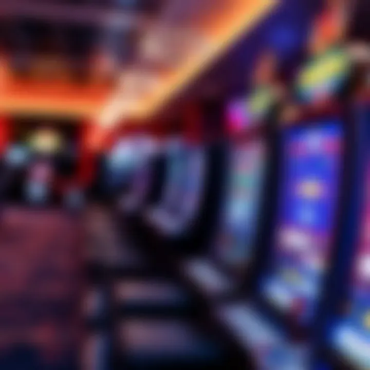 Gaming Venue Operations and Regulatory Impact on Poker Machines Visual representation of a gaming venue with poker machines highlighting regulatory compliance and player engagement