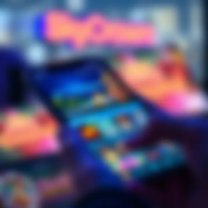Mobile device showing the SkyCrown Casino app homepage with game selections visible