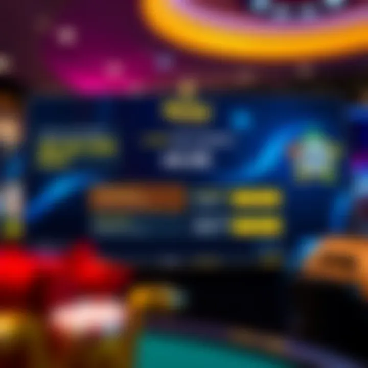 Guide to Redeeming No Deposit Bonus Codes at Ricky Casino Graphic showing a digital casino interface highlighting bonus code redemption options
