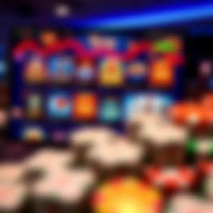A vibrant online casino interface displaying a variety of slot games and table options for Australian players