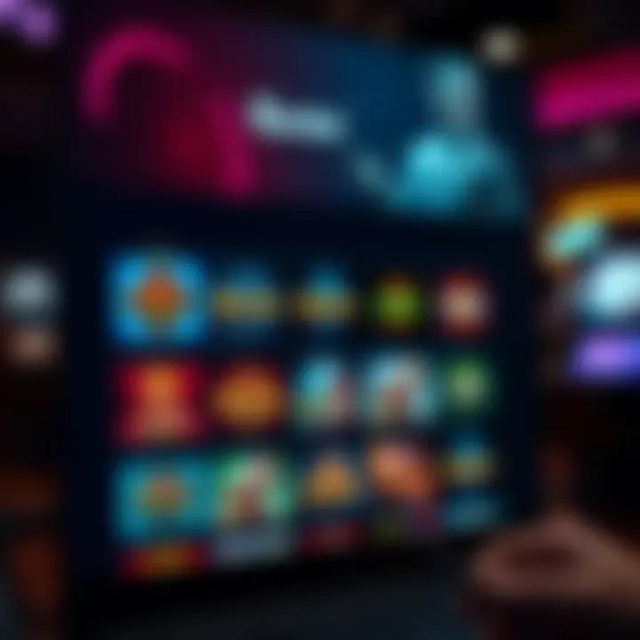 User interface displaying a variety of online casino games including pokies and table games customized for Australian players
