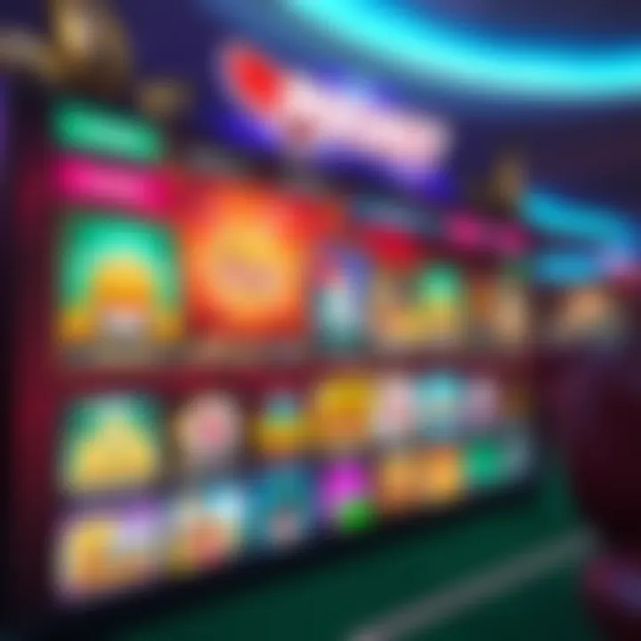 Colorful interface of Rocket casino showcasing various game options