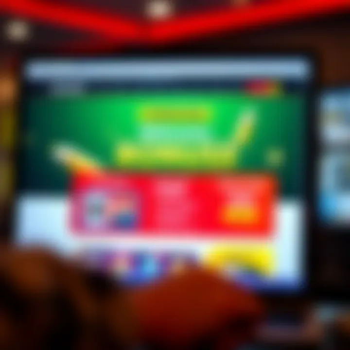 Computer screen displaying welcome bonus details on Rocket Casino site