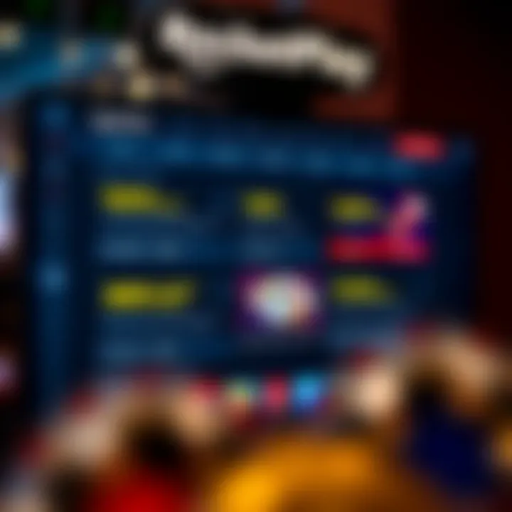 A digital screen showing RocketPlay online casino bonus offers and promotional codes