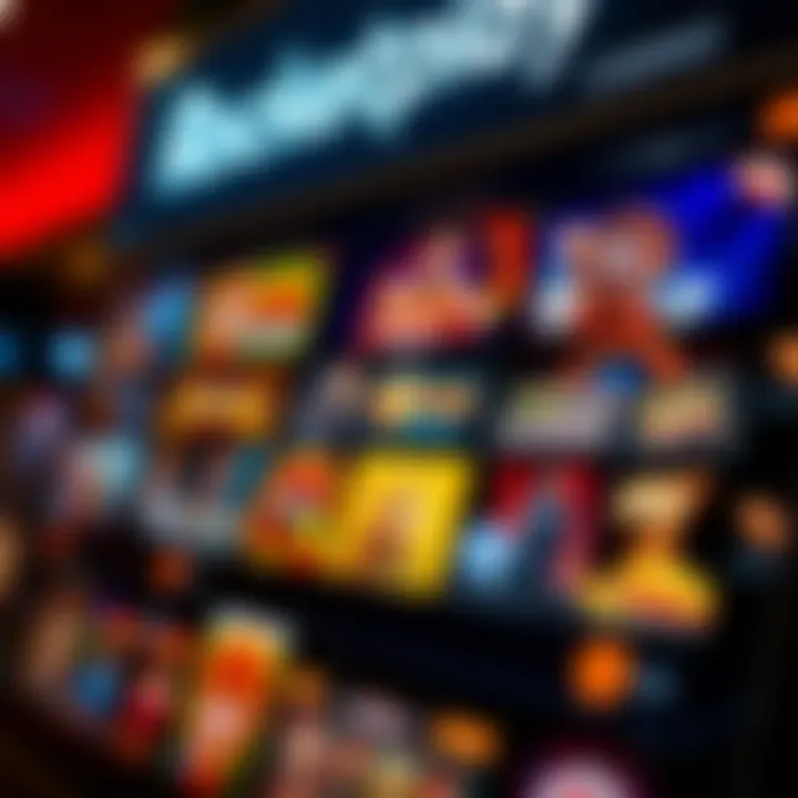 Variety of casino games displayed on a digital device for Australian players