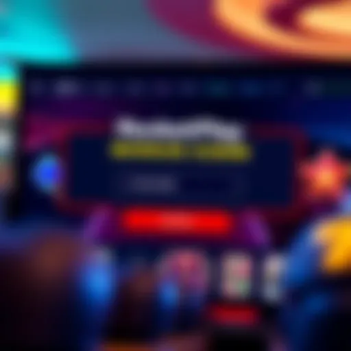 Illustration of a digital casino interface showing a special code entry box for bonuses