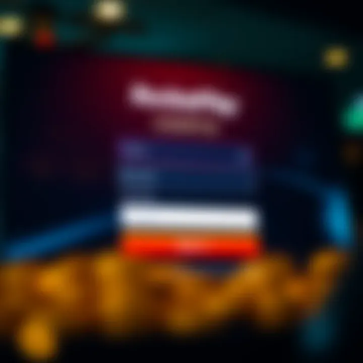 User interface showing RocketPlay Casino sign-in screen with secure login fields
