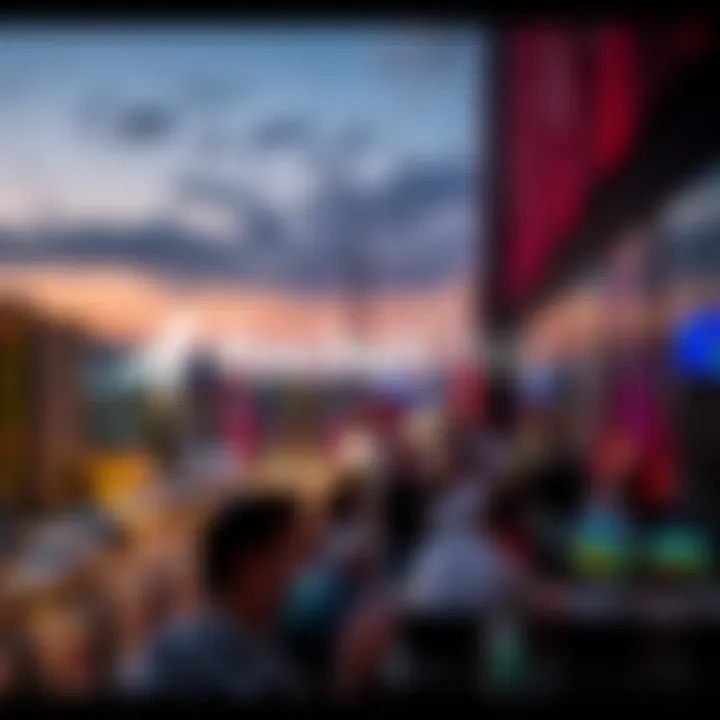 Cityscape of Limassol with digital entertainment icons illustrating RocketPlay’s influence on local entertainment