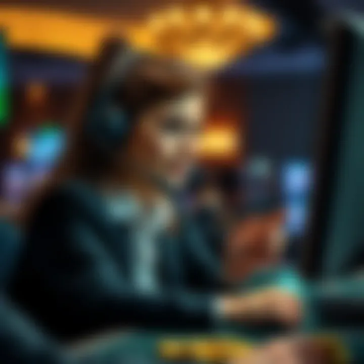 Customer support representative assisting with account access issues for online casino users