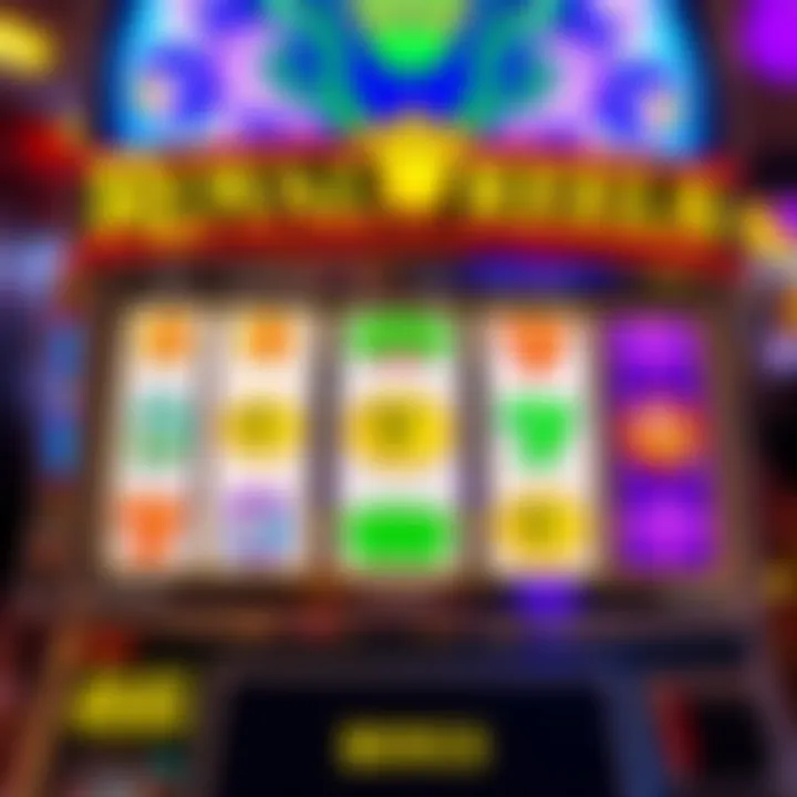 Royal Reels casino slot machine with glowing reels and bonus symbols