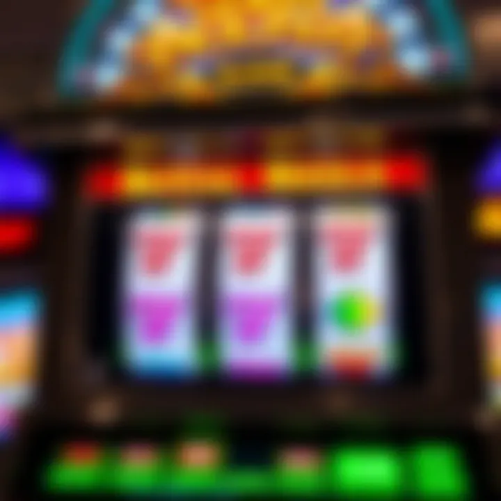 Classic online slot machine reels with vibrant symbols and a glowing jackpot sign