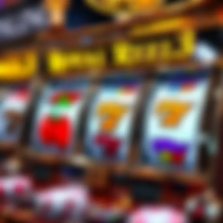 Classic slot machine interface with reels showing traditional symbols like cherries and bars