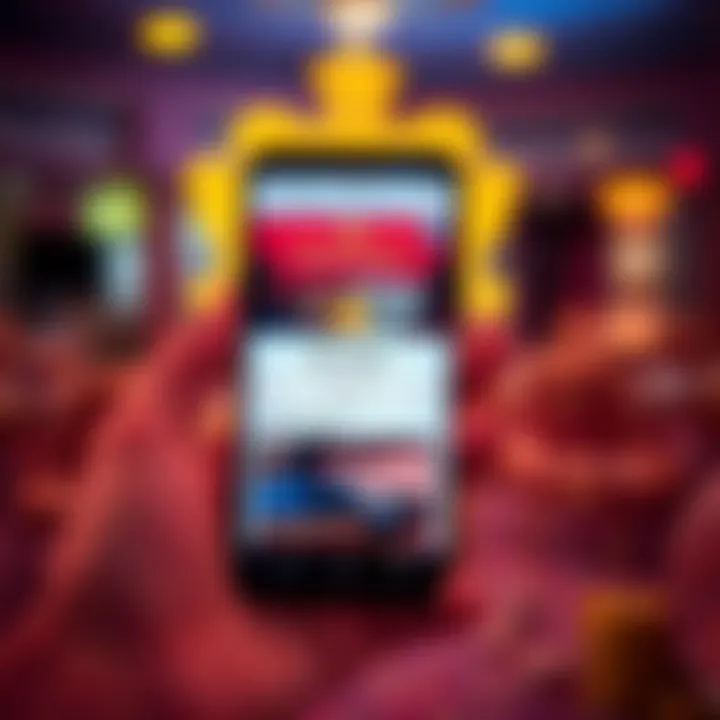 Illustration of a smartphone screen displaying the Royal Reels website with free code entry highlighted