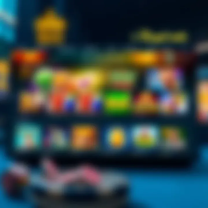 Royal Reels online casino interface showing a variety of slot games and user-friendly navigation