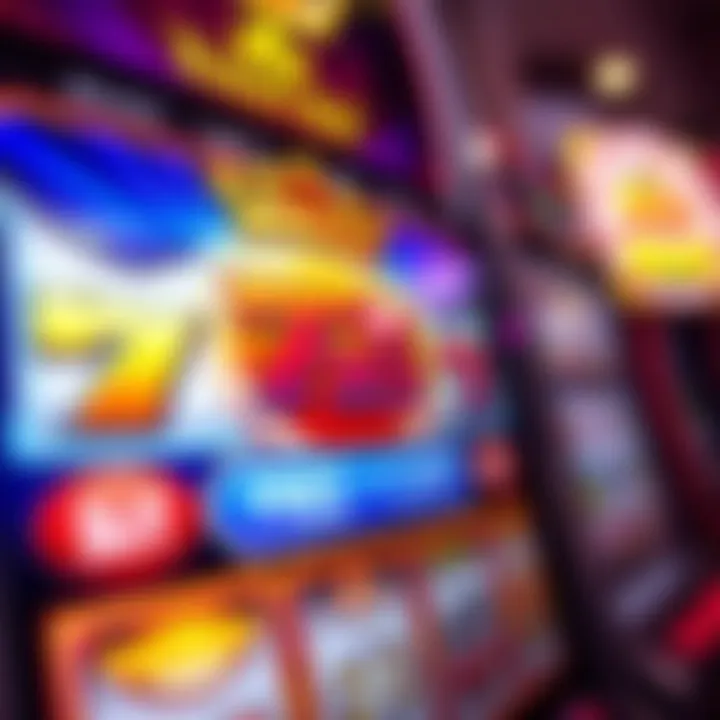 Close-up of online slot game on Royal Reels with free chip balance visible