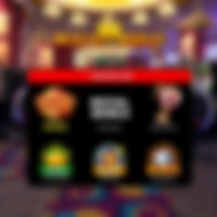 Graphic showing various casino bonus icons representing different types of Royal Reels promotions available for Australian players