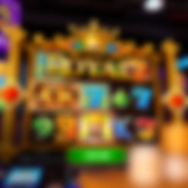 Royal Reels 7 Bonus Features and Payout Lines Illustration of a casino slot game interface highlighting bonus features and payout lines